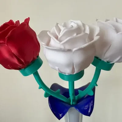 Mô hình hoa hồng 3D trang trí đẹp mắt và tinh tế