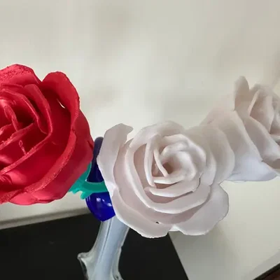 Mô hình hoa hồng 3D trang trí đẹp mắt và tinh tế