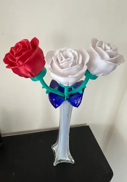 Mô hình hoa hồng 3D trang trí đẹp mắt và tinh tế - Image 3