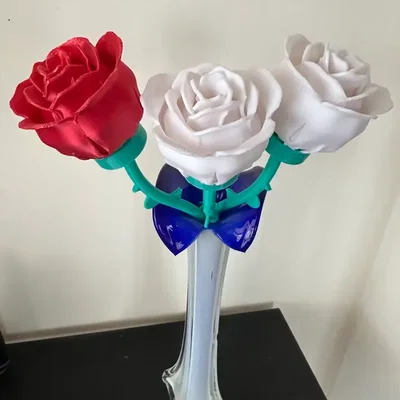 Mô hình hoa hồng 3D trang trí đẹp mắt và tinh tế