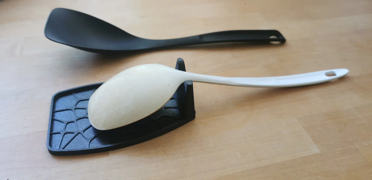 Giá đỡ muỗng (Spoon holder) dáng organic, hoạ tiết voronoi - Image 3