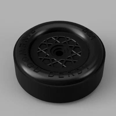 Mô hình bánh xe Pinewood Derby (BSA) - File in 3D STL & STEP chất lượng
