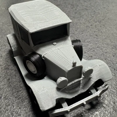 Mô hình lắp ráp Ford A Fordor 1930 Kit Card độc đáo