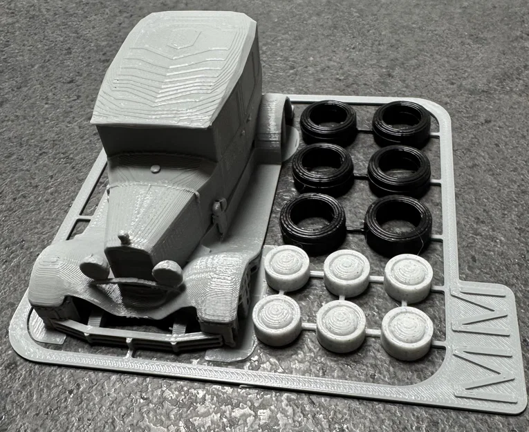 Mô hình lắp ráp Ford A Fordor 1930 Kit Card độc đáo - Image 2