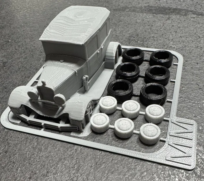 Mô hình lắp ráp Ford A Fordor 1930 Kit Card độc đáo - Image 4