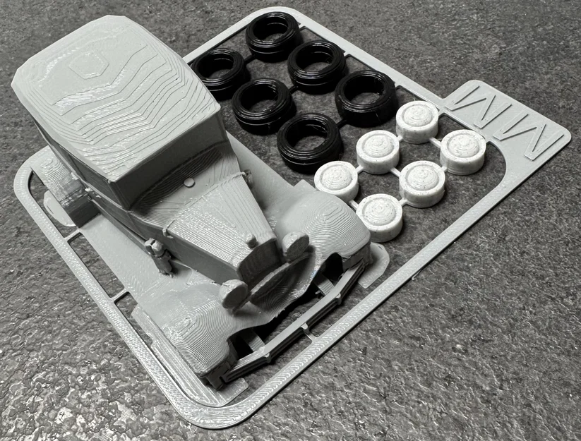 Mô hình lắp ráp Ford A Fordor 1930 Kit Card độc đáo - Image 5