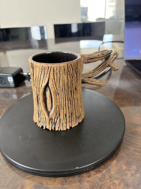 Mẫu in 3D ly gỗ trang trí độc đáo (Wooden Mug) đẹp mắt - Image 1