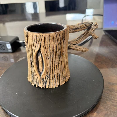 Mẫu in 3D ly gỗ trang trí độc đáo (Wooden Mug) đẹp mắt