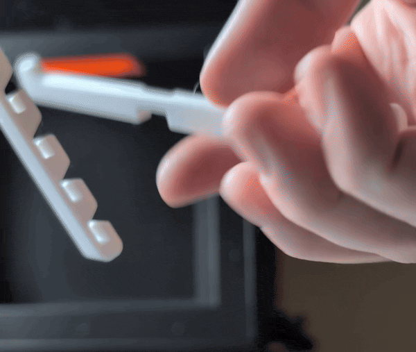 Móc treo đồ tối giản dưới kệ tủ - Tiết kiệm không gian treo cà vạt, thắt lưng - Thumbnail 3