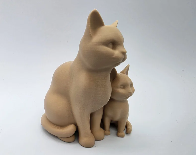 Mô hình 3D Mèo Mẹ và Mèo Con - In không cần hỗ trợ - Image 4