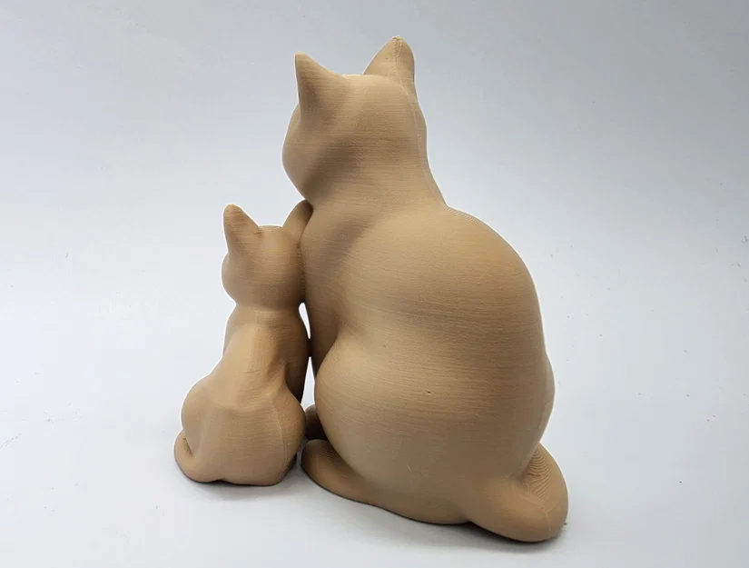 Mô hình 3D Mèo Mẹ và Mèo Con - In không cần hỗ trợ - Image 5