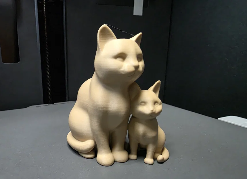 Mô hình 3D Mèo Mẹ và Mèo Con - In không cần hỗ trợ - Image 7