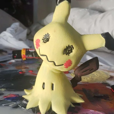 Mô hình 3D Mimikyu Pokemon dễ thương để in và trang trí