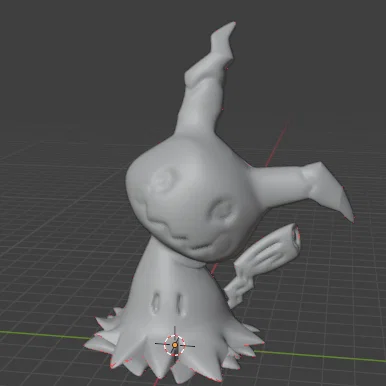Mô hình 3D Mimikyu Pokemon dễ thương để in và trang trí