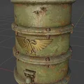 Mô hình thùng Krieg Barrel trang trí bàn game Rust x Warhammer 40k - Thumbnail 1