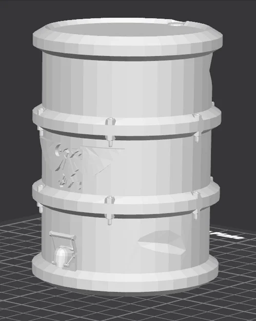 Mô hình thùng Krieg Barrel trang trí bàn game Rust x Warhammer 40k - Image 2