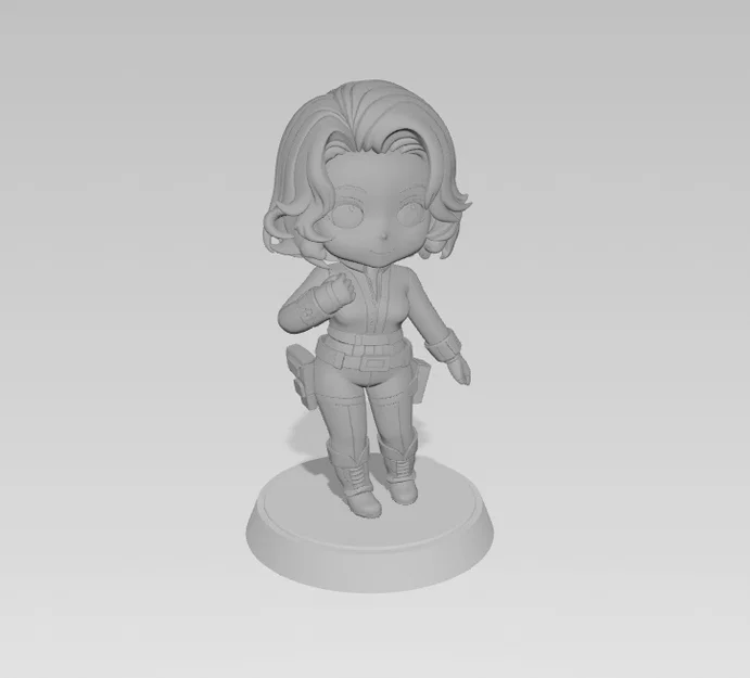 Mô hình Black Widow Chibi – Siêu phẩm tí hon cho dân in 3D - Image 1