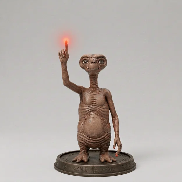 Mô hình 3D E.T. The Extra Terrestrial 1982 cho người hâm mộ - Image 1