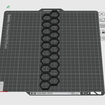Cột bảng treo tường tổ ong HSW cho máy in 3D Bambu Lab P1S