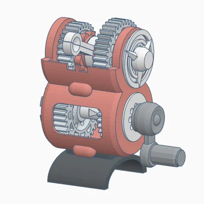 Mô hình hộp số Constant Mesh Two Speed Gearbox