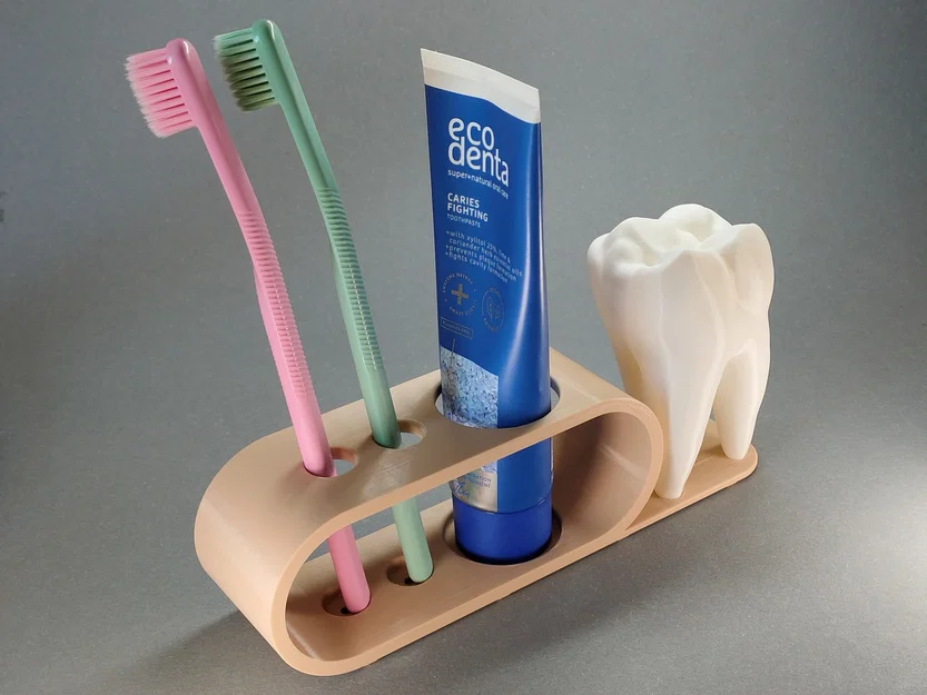 Giá đỡ bàn chải đánh răng hình chiếc răng - Phụ kiện decor độc đáo - Image 2