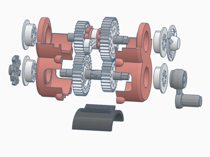 Mô hình hộp số Constant Mesh Two Speed Gearbox - Image 6