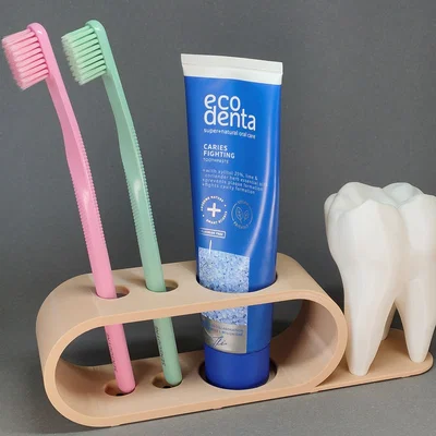 Giá đỡ bàn chải đánh răng hình chiếc răng - Phụ kiện decor độc đáo