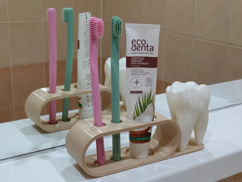 Giá đỡ bàn chải đánh răng hình chiếc răng - Phụ kiện decor độc đáo - Image 5