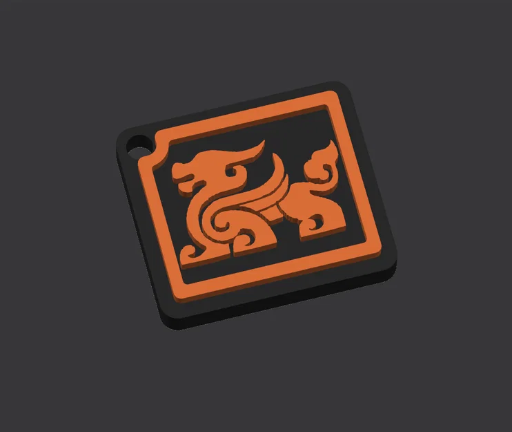 Móc khóa logo Kukirin in 3D độc đáo cho người yêu xe điện - Image 1