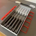 Khay đựng dao bít tết chuẩn Gridfinity 6x3 (Steak Knife Tray) - Thumbnail 2