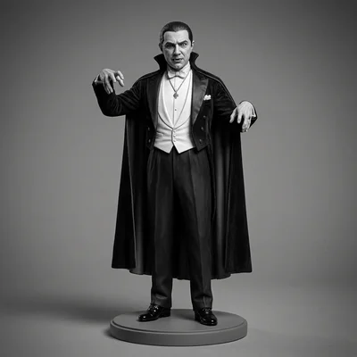 Mô hình 3D Dracula Bela Lugosi 1931 - Tượng nhân vật kinh điển