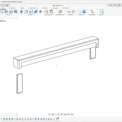 Nắp đậy khung bảng tên cửa 156 mm - File in 3D thay thế tiện lợi