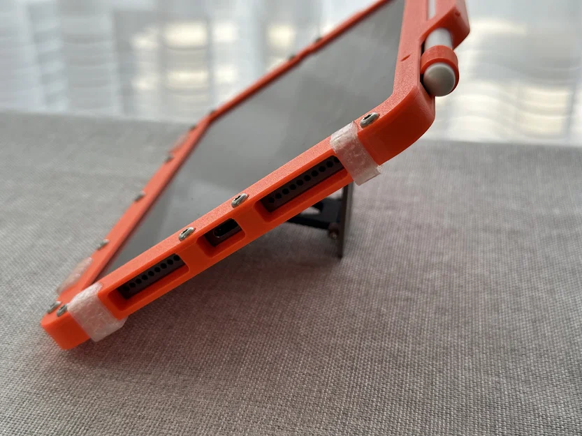 Ốp lưng hầm hố cho iPad mini 6/7 tích hợp chân chống - Image 6