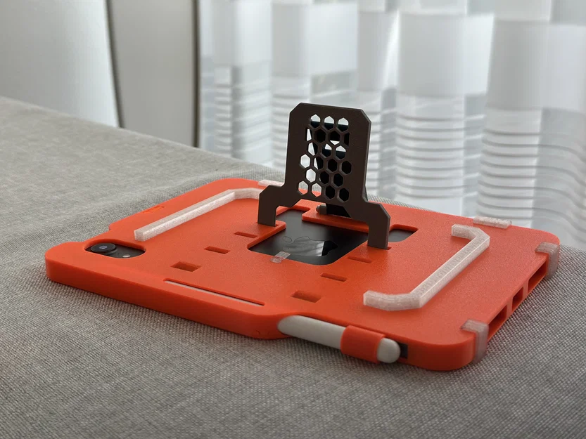 Ốp lưng hầm hố cho iPad mini 6/7 tích hợp chân chống - Image 9