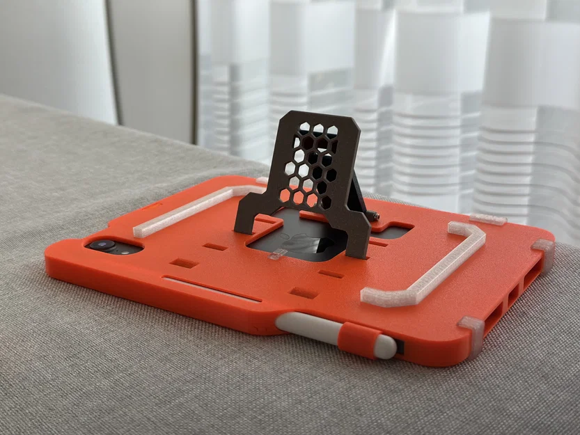 Ốp lưng hầm hố cho iPad mini 6/7 tích hợp chân chống - Image 10