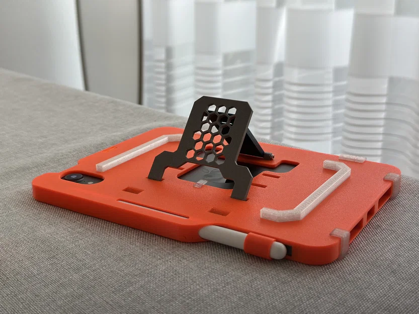 Ốp lưng hầm hố cho iPad mini 6/7 tích hợp chân chống - Image 11