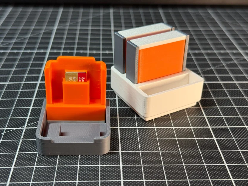 Hộp đựng thẻ MicroSD phong cách băng Cassette (kèm khay Gridfinity) - Image 2