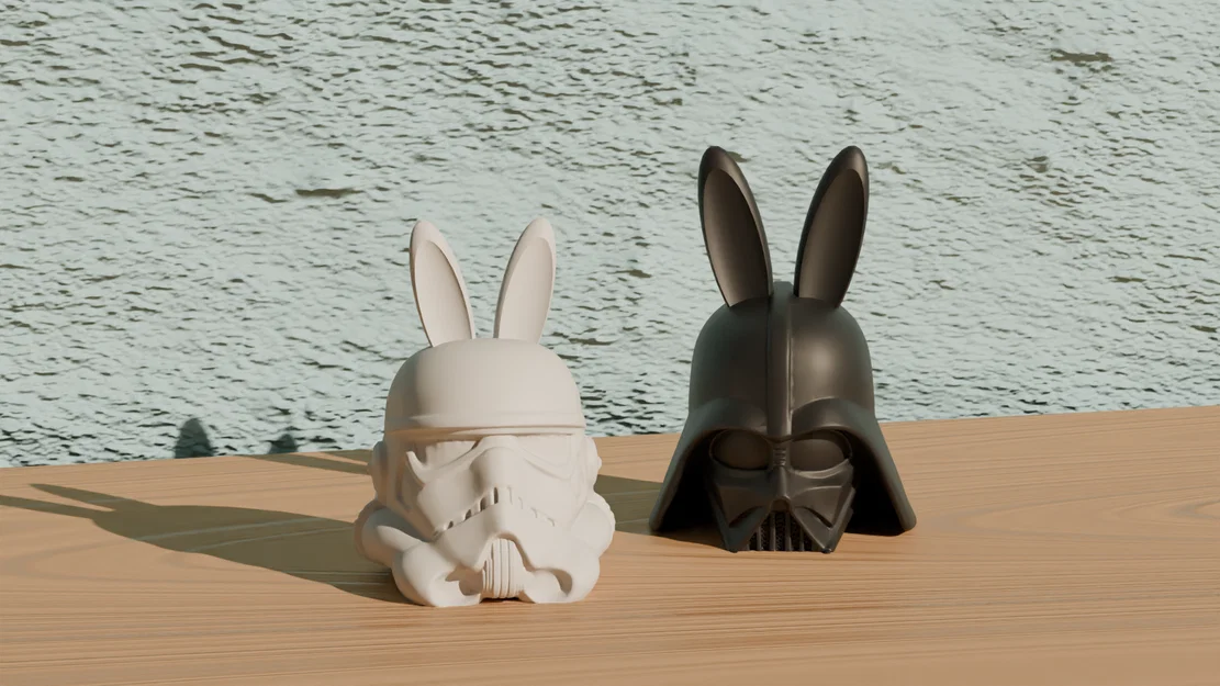 Mô hình Darth Vader và Stormtrooper tai thỏ trang trí Phục Sinh - Image 1