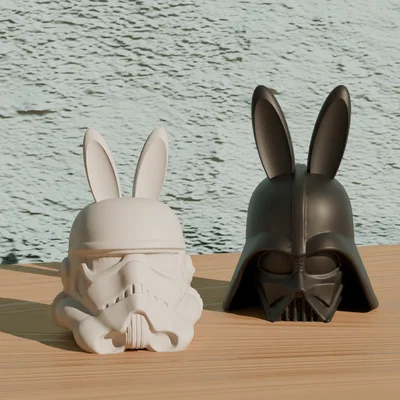 Mô hình Darth Vader và Stormtrooper tai thỏ trang trí Phục Sinh