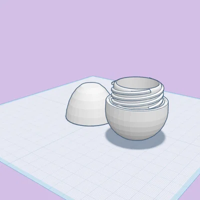 Mô hình quả trứng Phục sinh có nắp vặn in 3D