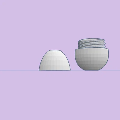 Mô hình quả trứng Phục sinh có nắp vặn in 3D