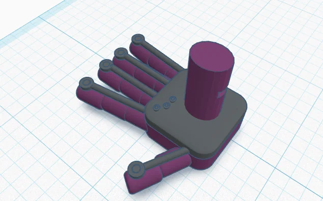 Mô hình GrabPack Purple Hand (Bàn tay tím) - Image 1