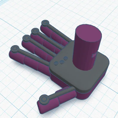 Mô hình GrabPack Purple Hand (Bàn tay tím)