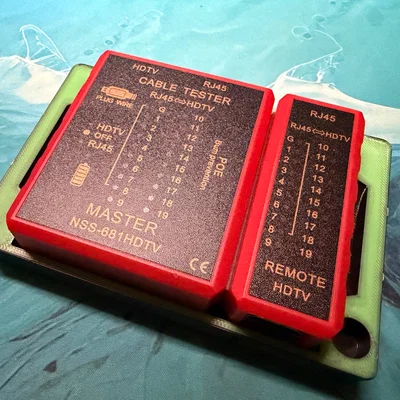 Khay Gridfinity đựng máy test cáp mạng - Sắp xếp gọn gàng