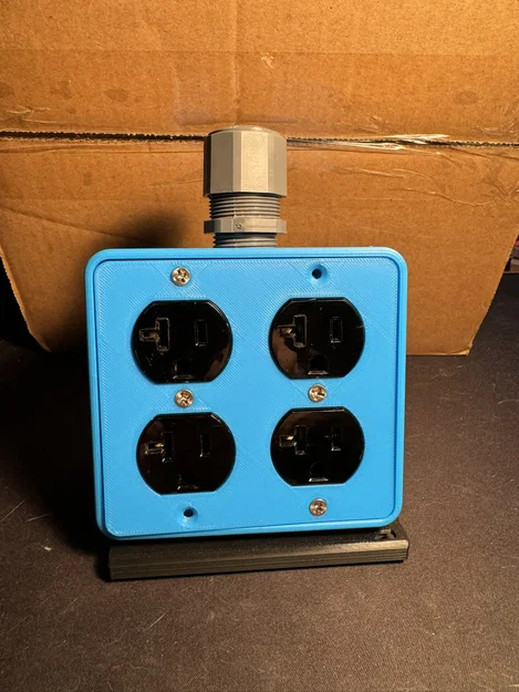 Hộp ổ cắm điện di động 2 Gang (Portable 2 Gang Outlet Box) - Image 1