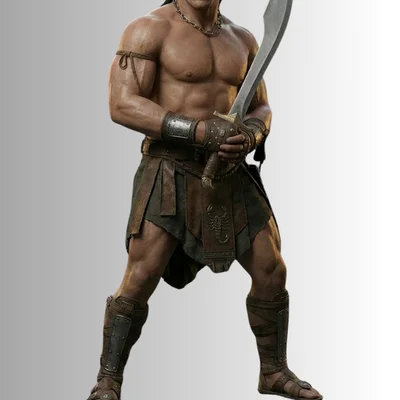Mô hình 3D The Scorpion King 2002 – Tượng chiến binh Vua Bọ Cạp