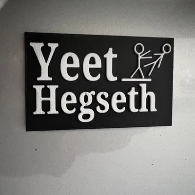 Biển báo chính trị Yeet (Pete) Hegseth