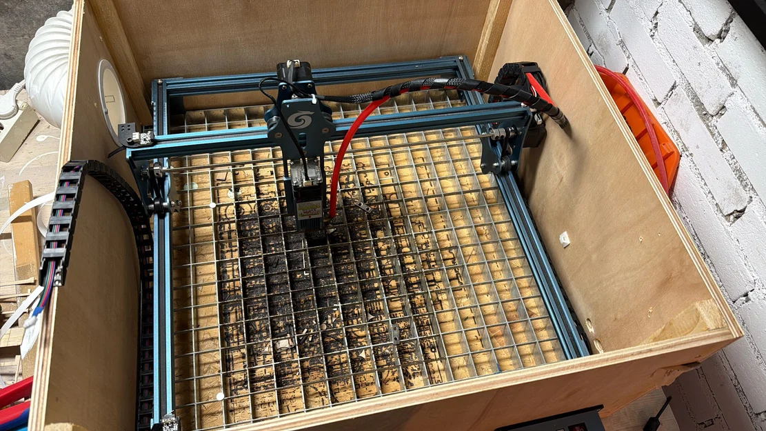 Nâng cấp Sculpfun S9: Giá đỡ xích cáp và công tắc hành trình - Image 2