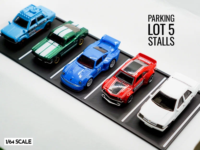 Bãi Đậu Xe (5 Ô) - Diorama Tỉ Lệ 1:64 - Image 1