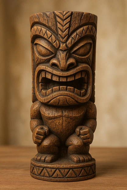 Tượng Tiki trang trí phong cách nhiệt đới - Image 1